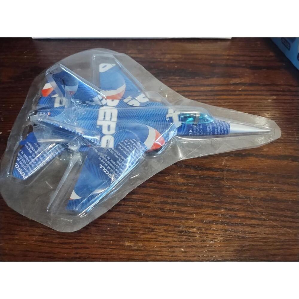 Vintage‎ Pepsi Cola Aluminum Can Model Fighter Jet Soda Pop Handmade Decor